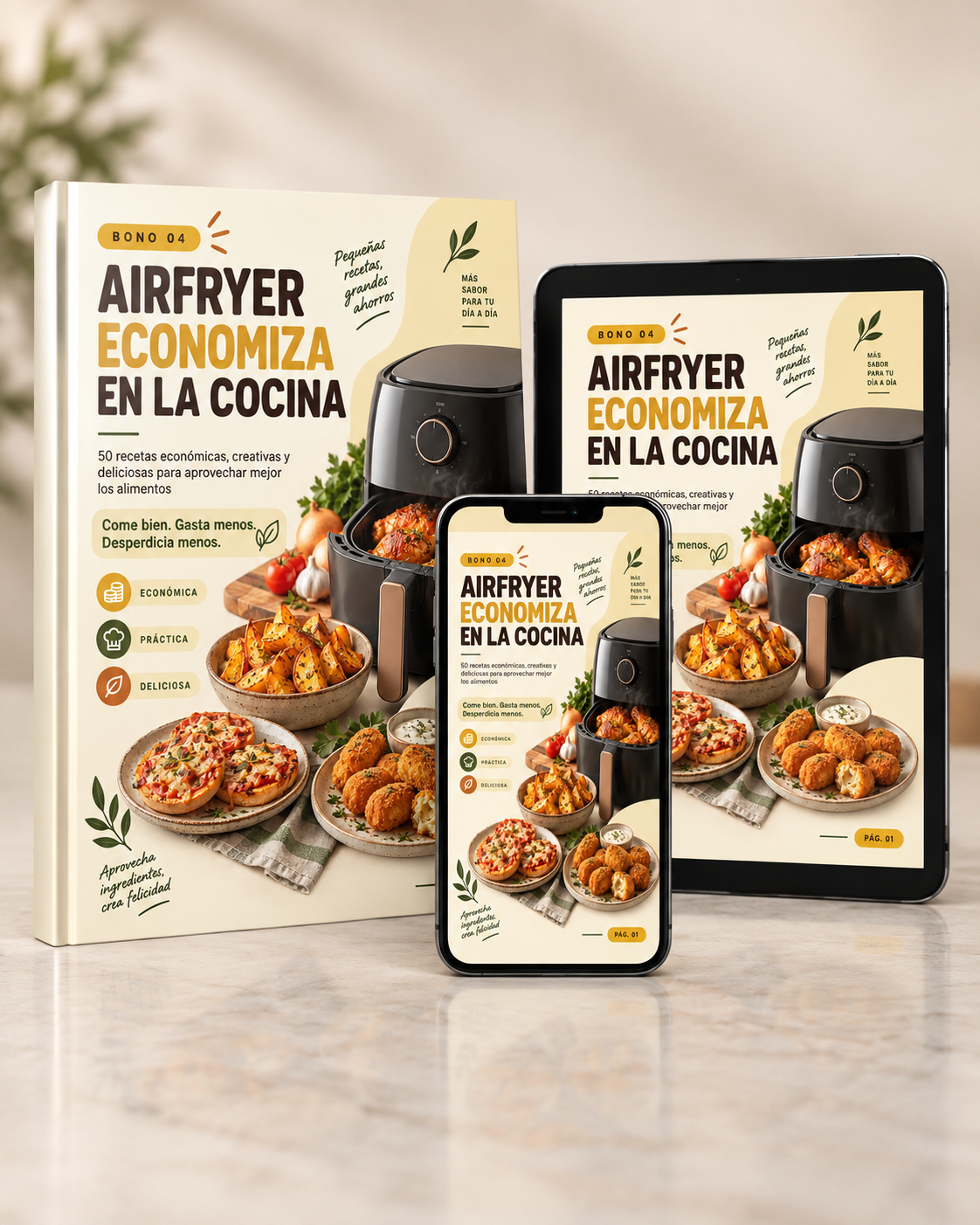 Portada de Bono 04: AHORRA EN LA COCINA CON TU AIRFRYER